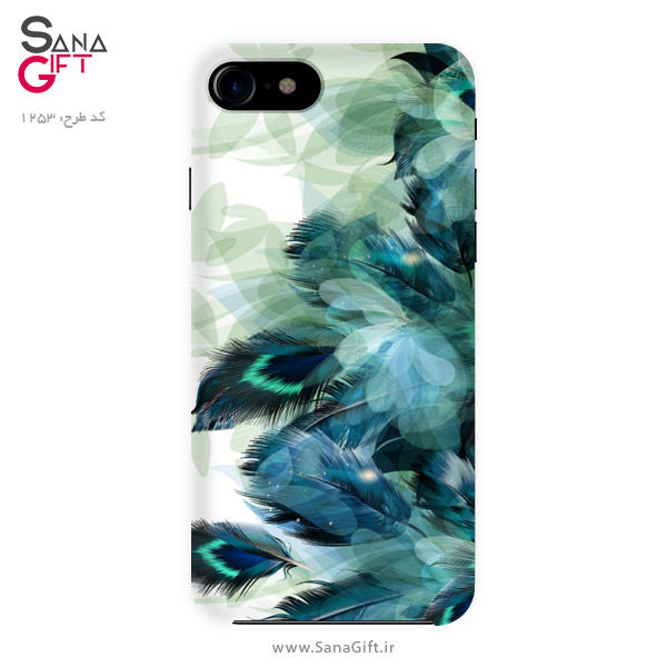 Case-1253 قاب موبایل طرح پر های طاووس