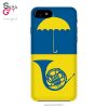 قاب موبایل طرح شیپور آبی فرانسوی و چتر زرد - HIMYM