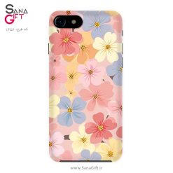 قاب موبایل طرح گل های رنگارنگ