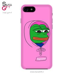 قاب موبایل طرح پپه قورباغه صورتی