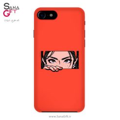 قاب موبایل طرح چشم دختر قرمز