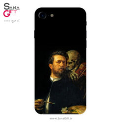 قاب موبایل طرح نقاشی سلف پرتره با مرگ در حال نواختن ویولن